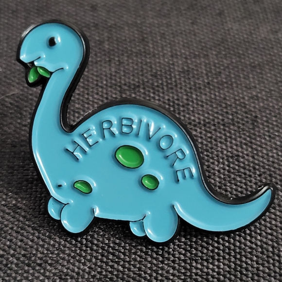 Dinosaur Herbivore Enamel Pin - Picture 3 of 10